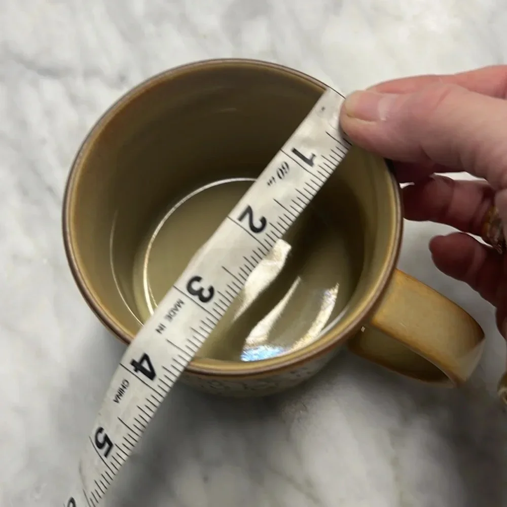 Starbucks Incise Leaf Mug in Tan and Brown Coffee Mug From 2013